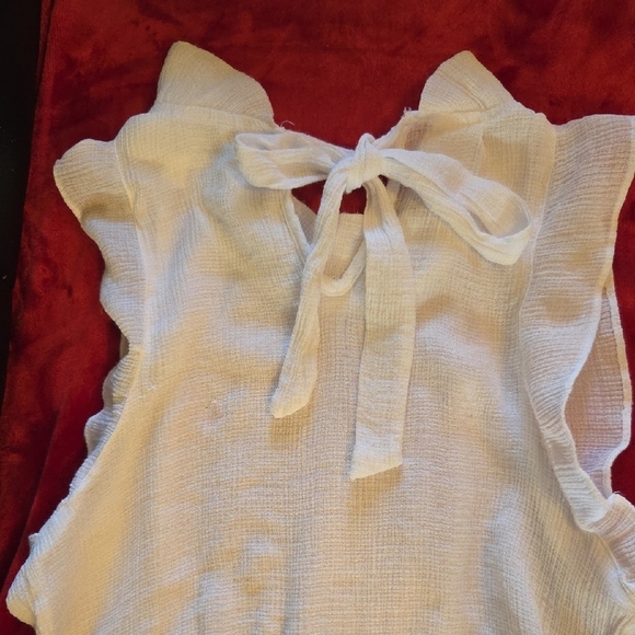 Sweet Wanderer White Ruffled Mini Dress - Picture 4 of 5